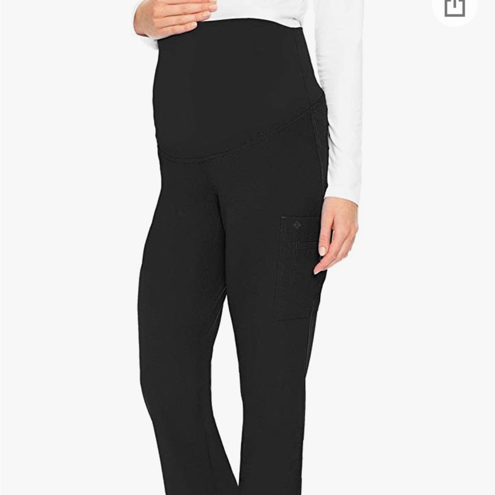 Size M black med couture maternity scrub pants